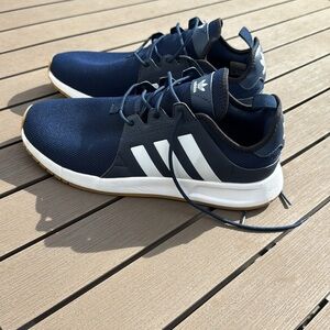 Adidas Blue and White Sneakers Modern Design